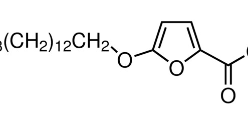 5-(十四烷氧基)-2-呋喃羧酸 CAS 54857-86-2 结构式